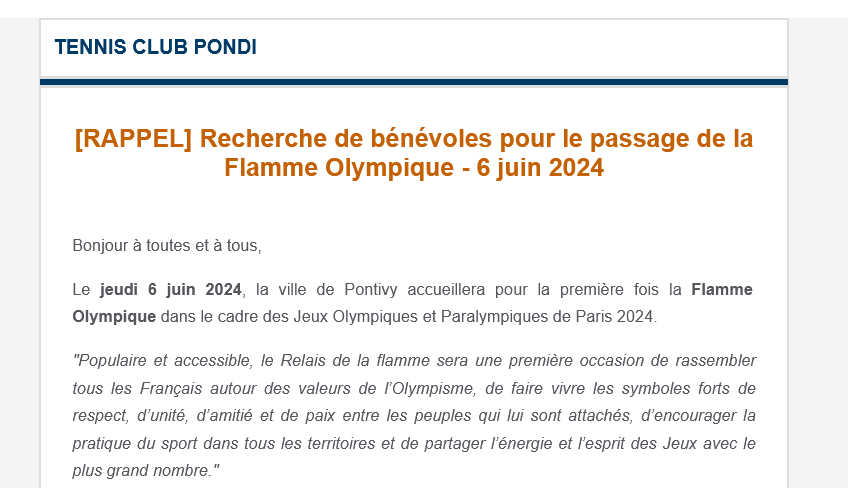Flamme olympique le 6 juin 2024