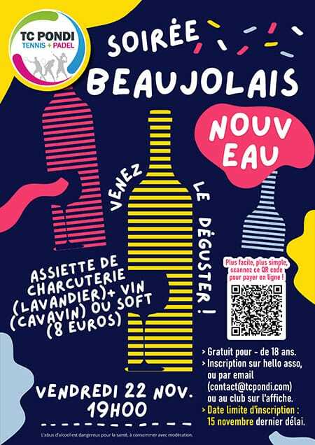 Soirée Beaujolais vendredi 22 novembre à 19h