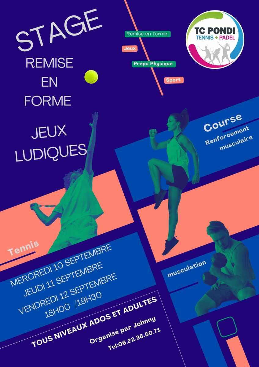 Stage de remise en forme avant la reprise des cours