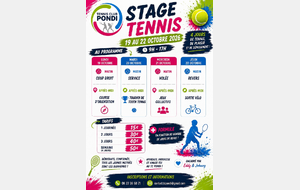 STAGE TENNIS VACANCES TOUSSAINT