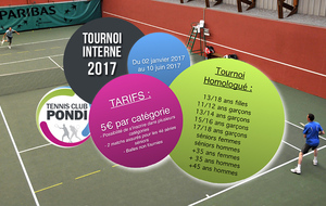 Tournoi interne homologué 2017