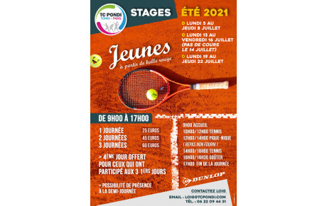 STAGES ENFANTS ETE 2021