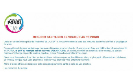 Nouvelles règles COVID 19