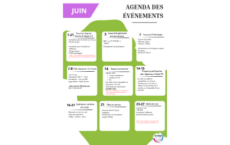 Un mois de juin sportif au TC Pondi !