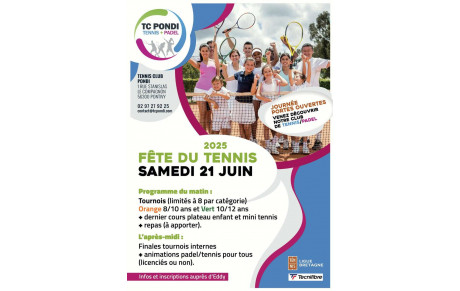 Fête du tennis le 21 juin 2025